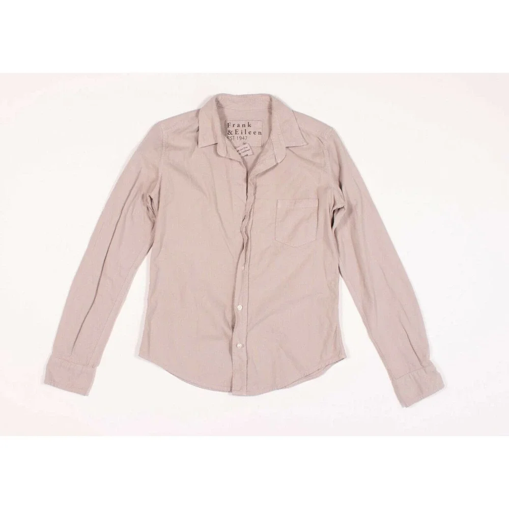 Frank & Eileen Barry Shirt In Gray Oxford